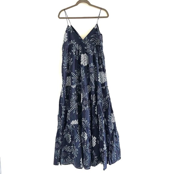 New Figue Julianne Maxi Dress in Daisy Midnight Navy Size S - Picture 9 of 11
